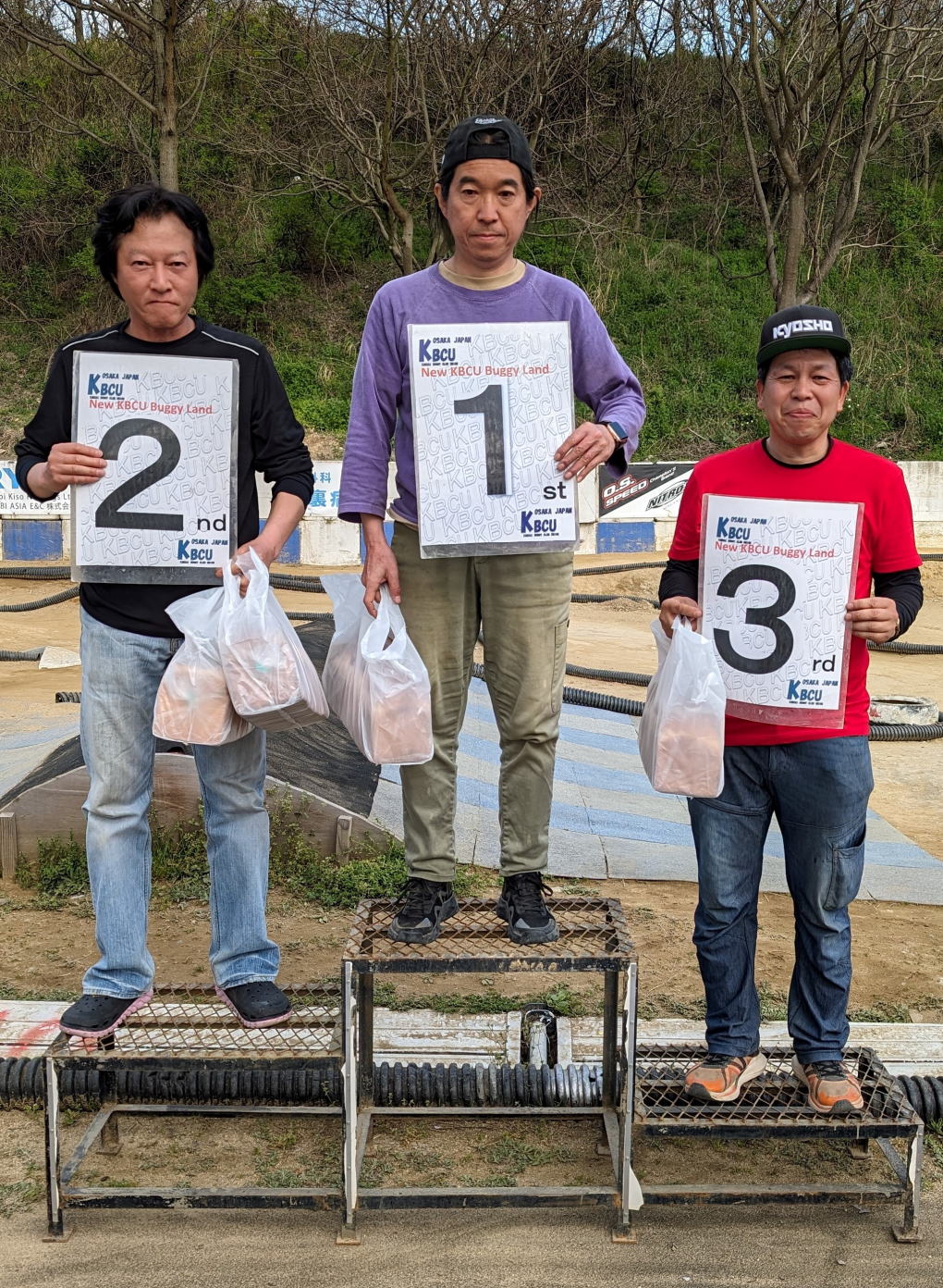 2位 遠藤選手 1位 川口選手 3位 松本選手