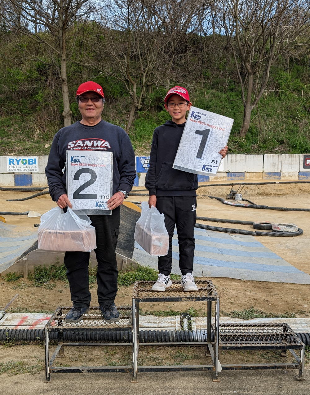 2位 藤田選手 1位 森田選手